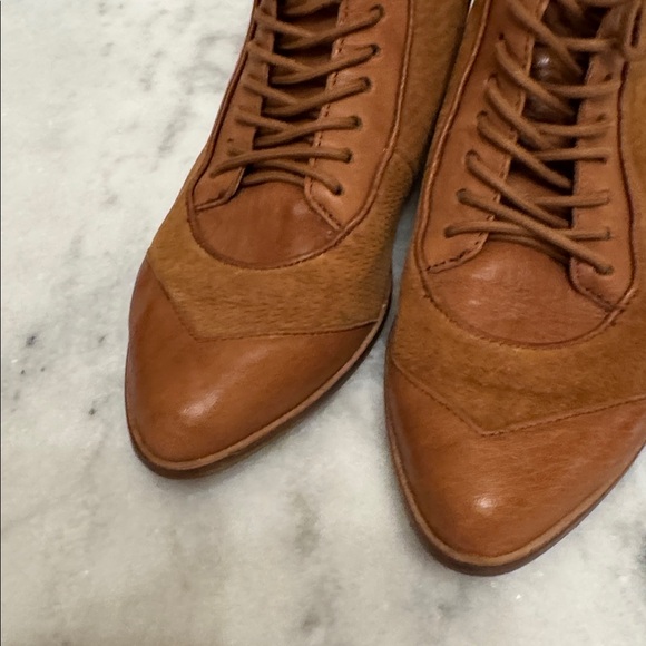 Kelsi Dagger Sedona Lace-Up Bootie in Russet Suede 6.5 - Picture 3 of 7